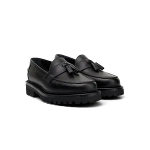 The Clásico Tassel Loafer, Onyx, Vibram 1757 Lug Sole